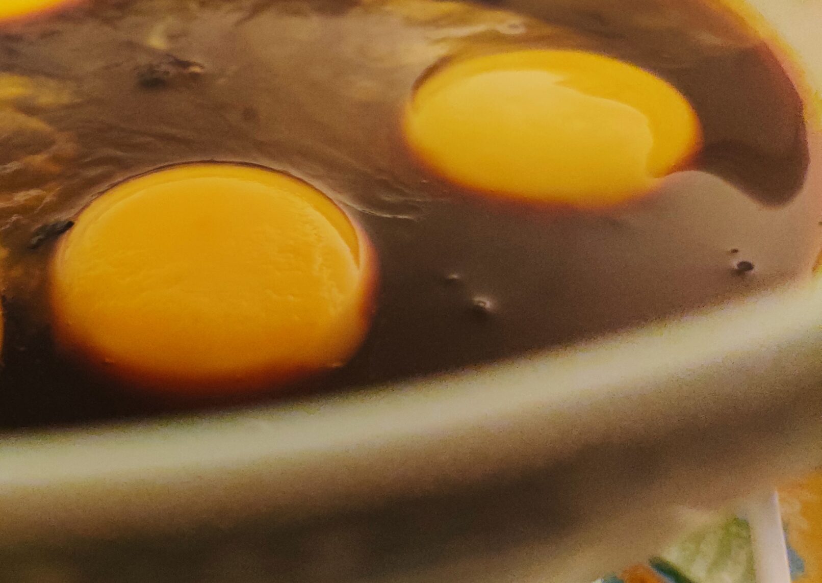 Egg yolks in seaweed, mirin and soy